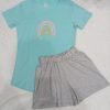 pijama Arcoiris aqua | Tutty Store