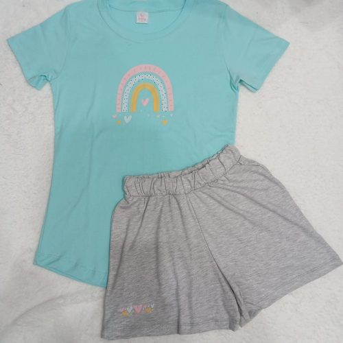 pijama Arcoiris aqua | Tutty Store