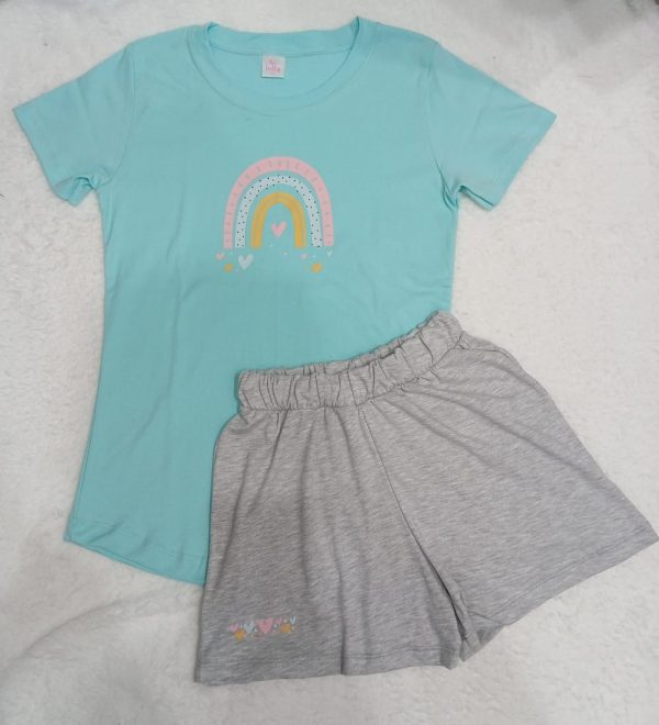 pijama Arcoiris aqua | Tutty Store