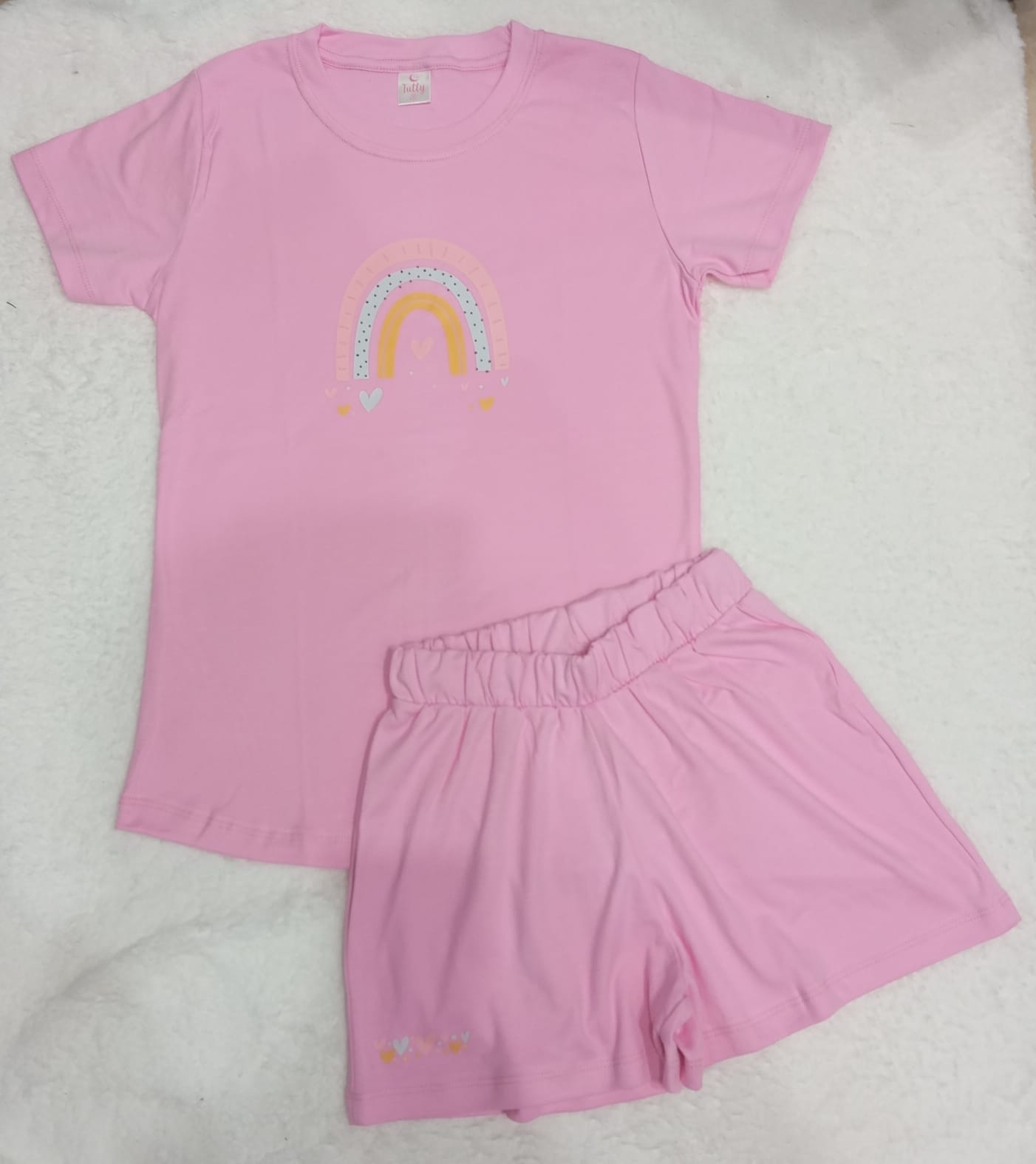 Pijama Arcoiris rosa entero | Tutty Store
