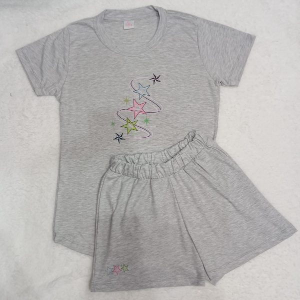 Pijama Estrellas plomo entero | Tutty Store