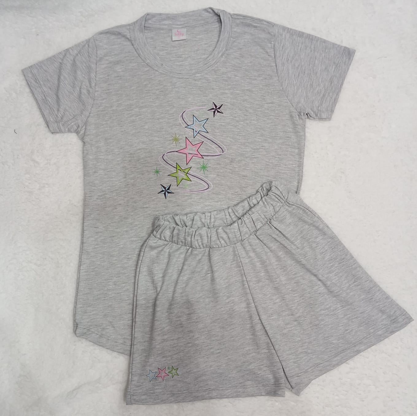 Pijama Estrellas plomo entero | Tutty Store