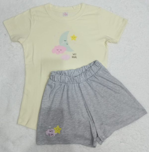 Pijama Luna crema | Tutty Store