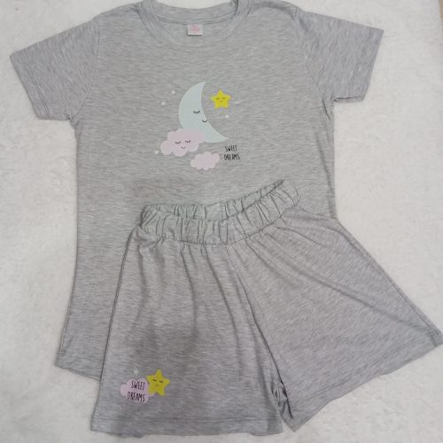 Pijama Luna plomo entero | Tutty Store