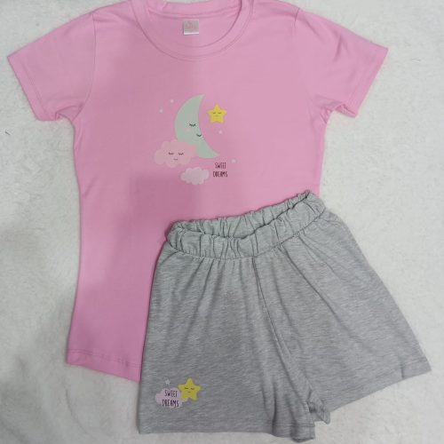 Pijama Luna rosa plomo | Tutty Store