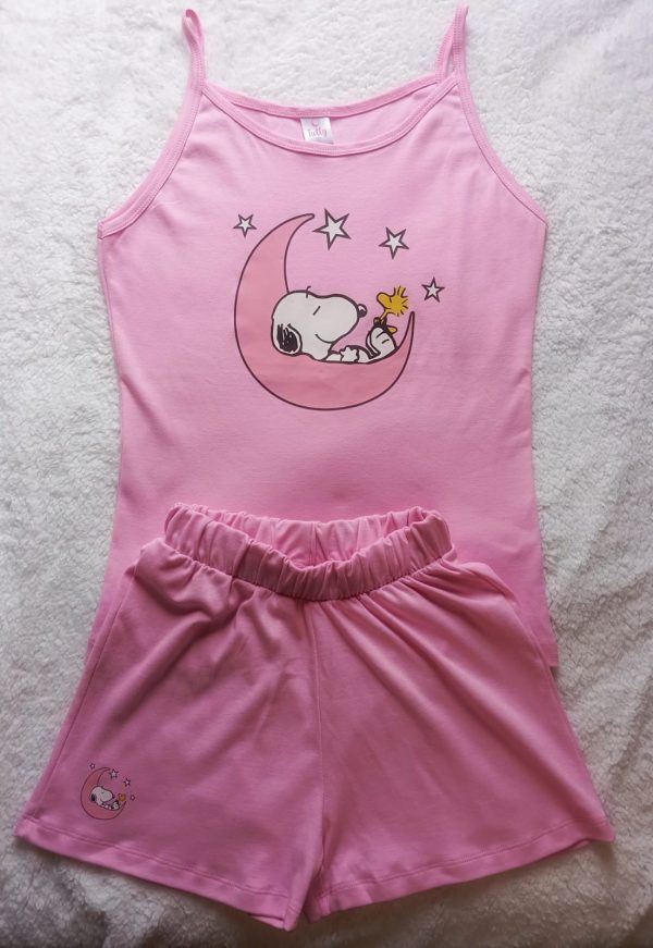 Pijama Bividi snoopi rosa | Tutty Store