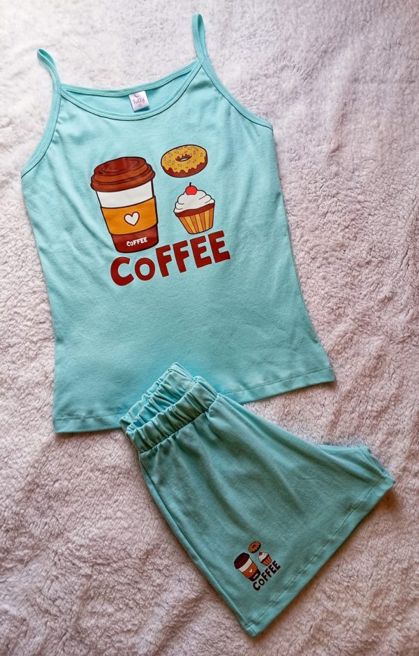 Pijama Vibidi coffee aqua 1 Tutty Store