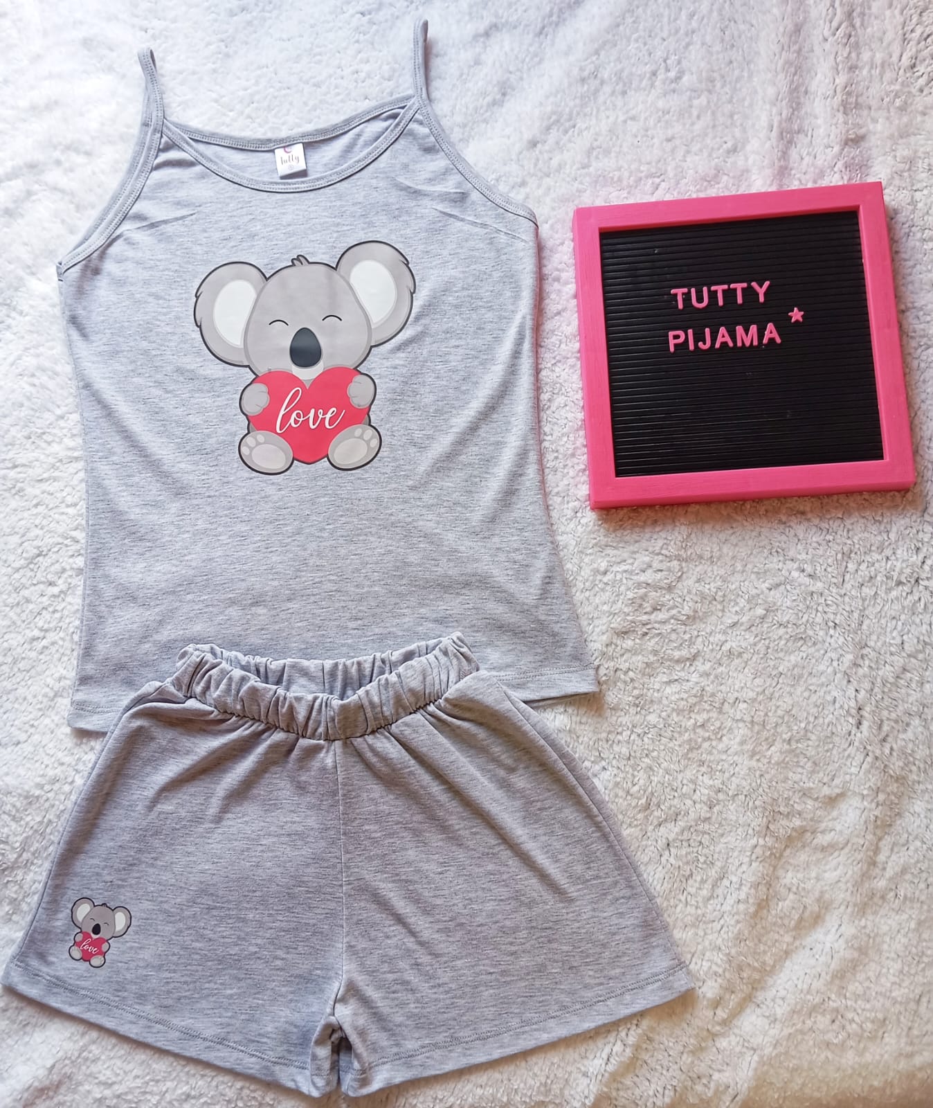 Pijama bividi osito melange | Tutty Store