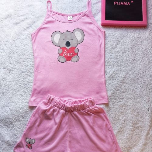 Pijama bividi osito rosado | Tutty Store