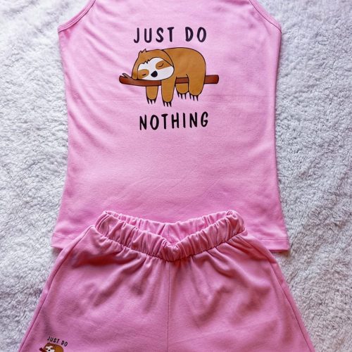 Pijama bividi pereza rosado | Tutty Store