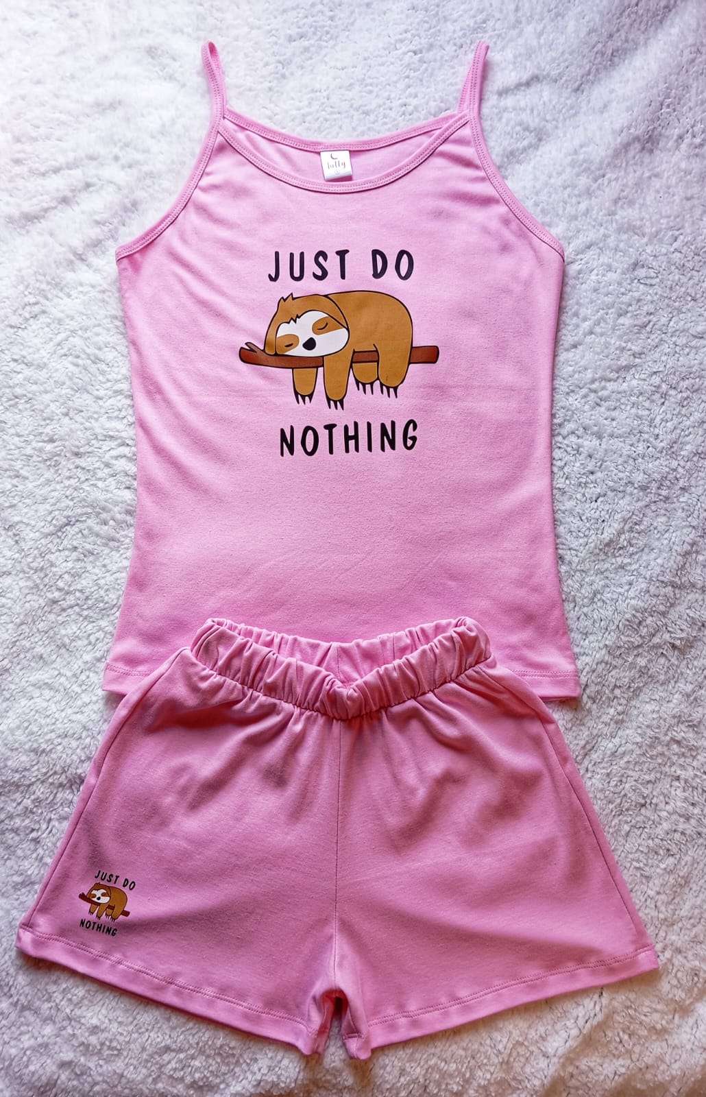 Pijama bividi pereza rosado | Tutty Store