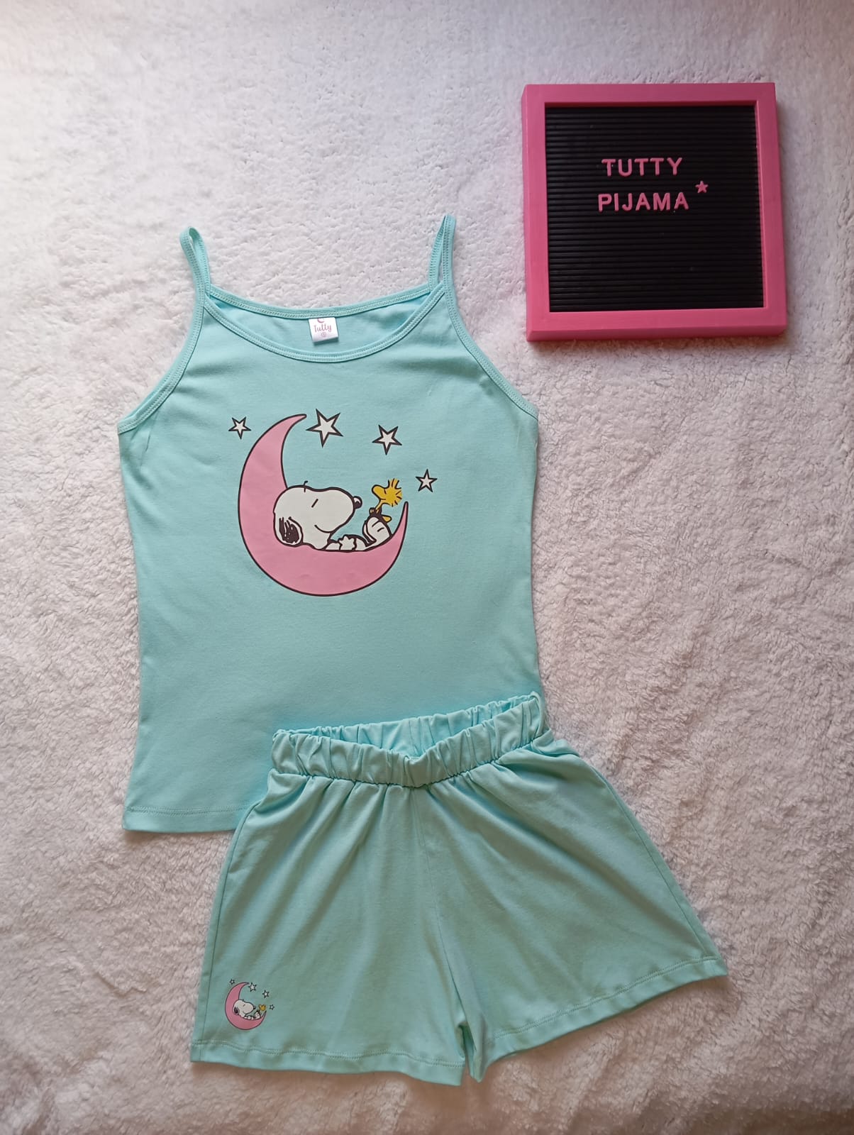 Pijama bividi snoopi aqua | Tutty Store