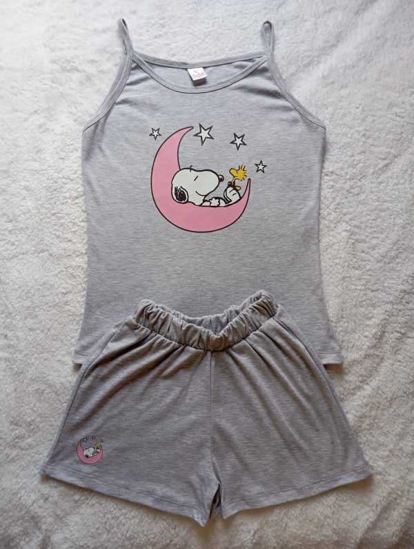 Pijama bividi snoopi plomo | Tutty Store