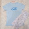 Pijama corazon celeste tallas SML | Tutty Stoe