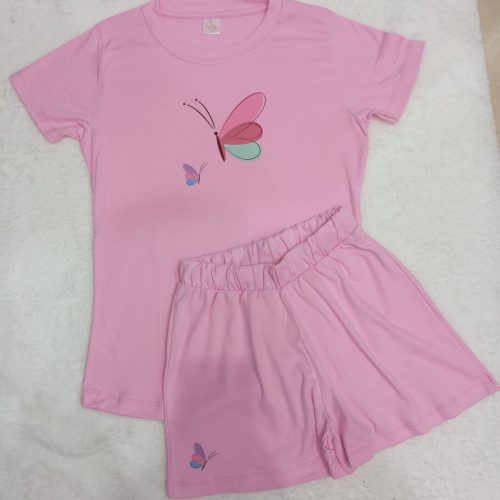 Pijama mariposa rosa entero | Tutty Store