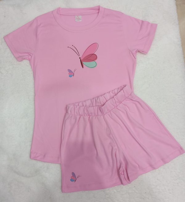 Pijama mariposa rosa entero | Tutty Store