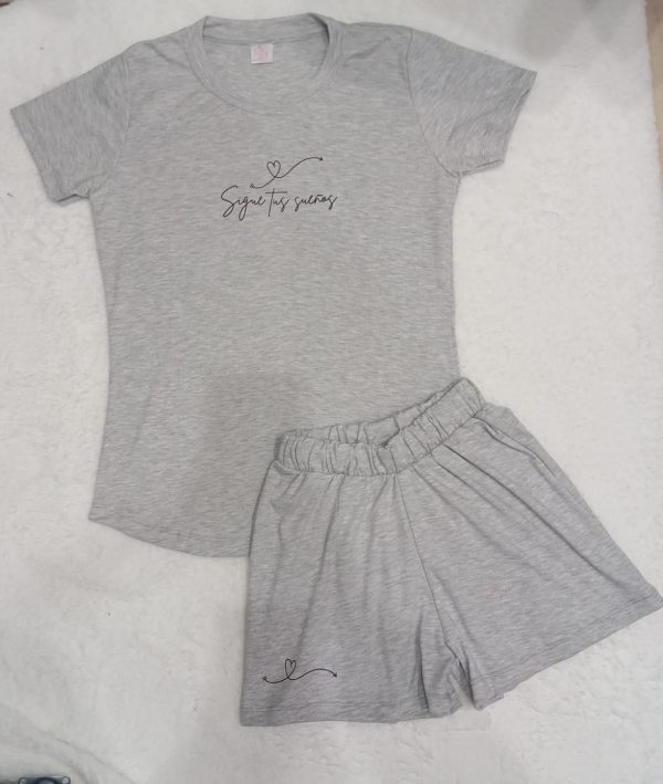 Pijama sigue tus sueños plomo entero | Tutty Store