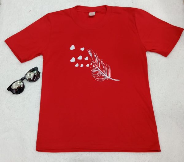 Pluma corazon rojo | Tutty Store