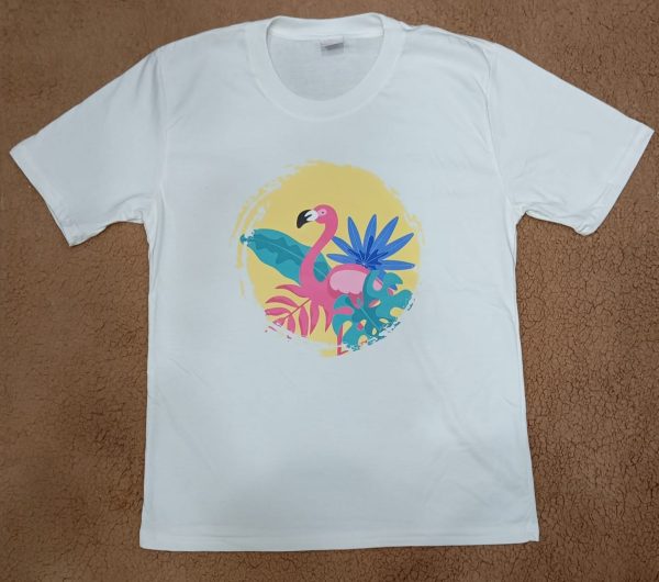 polo flamingo blanco | Tutty Store