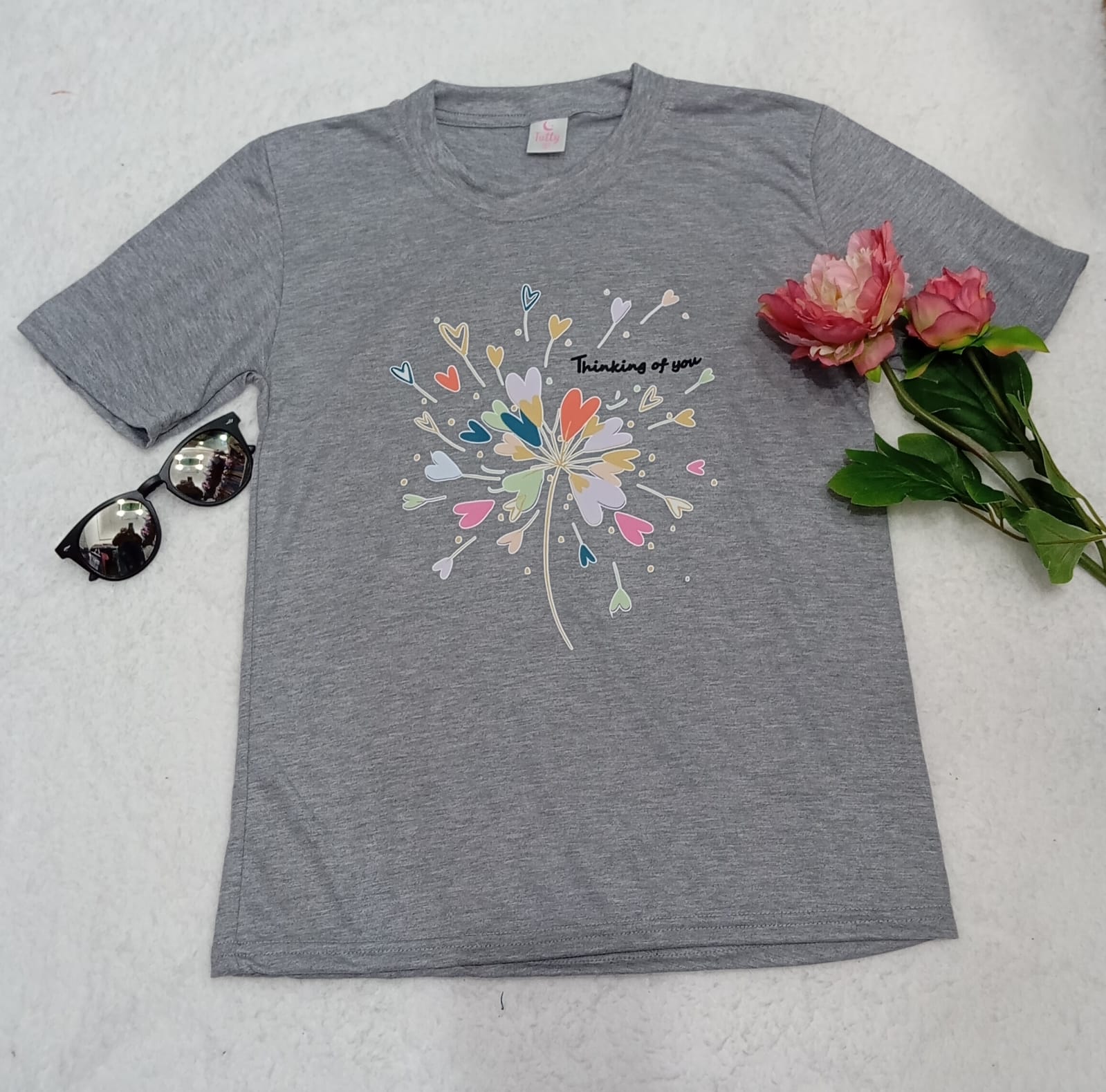 flor corazon plomo | Tutty Store