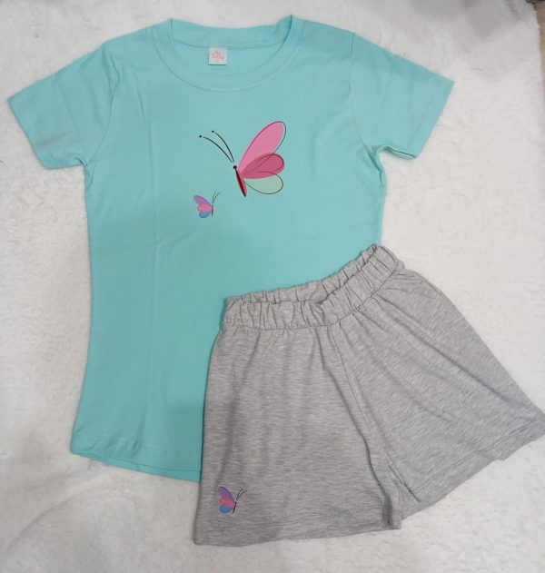 pijama mariposa aqua | Tutty Store