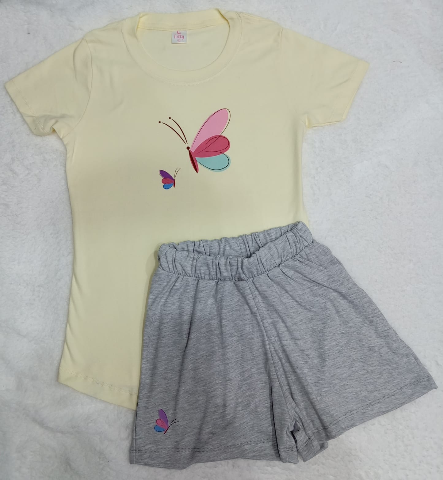 pijama mariposa crema | Tutty Store